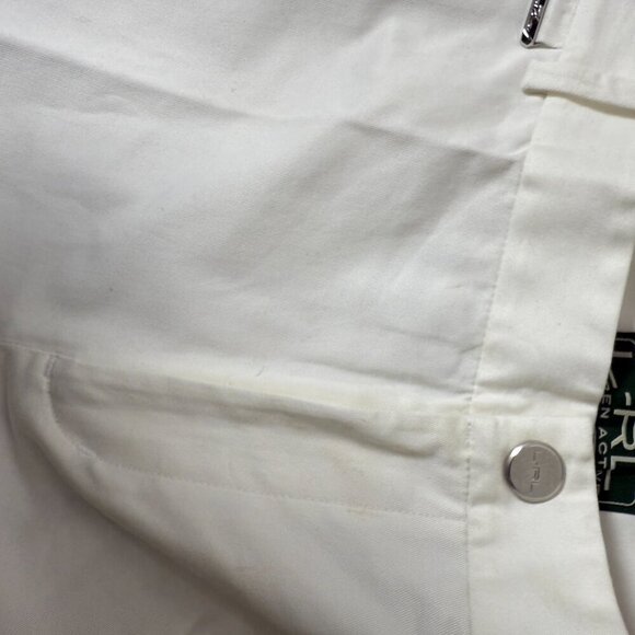 L-RL Ralph Lauren NWT White Golf Active Shorts Size 10 - Picture 5 of 7